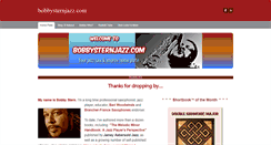 Desktop Screenshot of bobbysternjazz.com